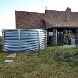 Rainwater Harvesting Tanks Metal rainwater harvesting tank