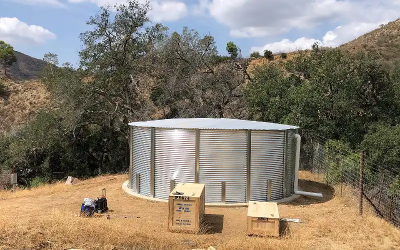 Corrugated steel tanks