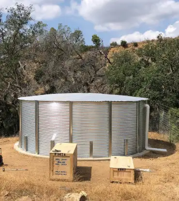 Corrugated steel tanks