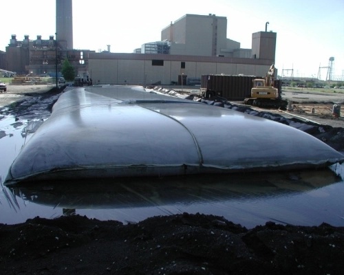 Pump ring and quick connect fittings controlling inflow to dewatering tubes at a construction site in New York