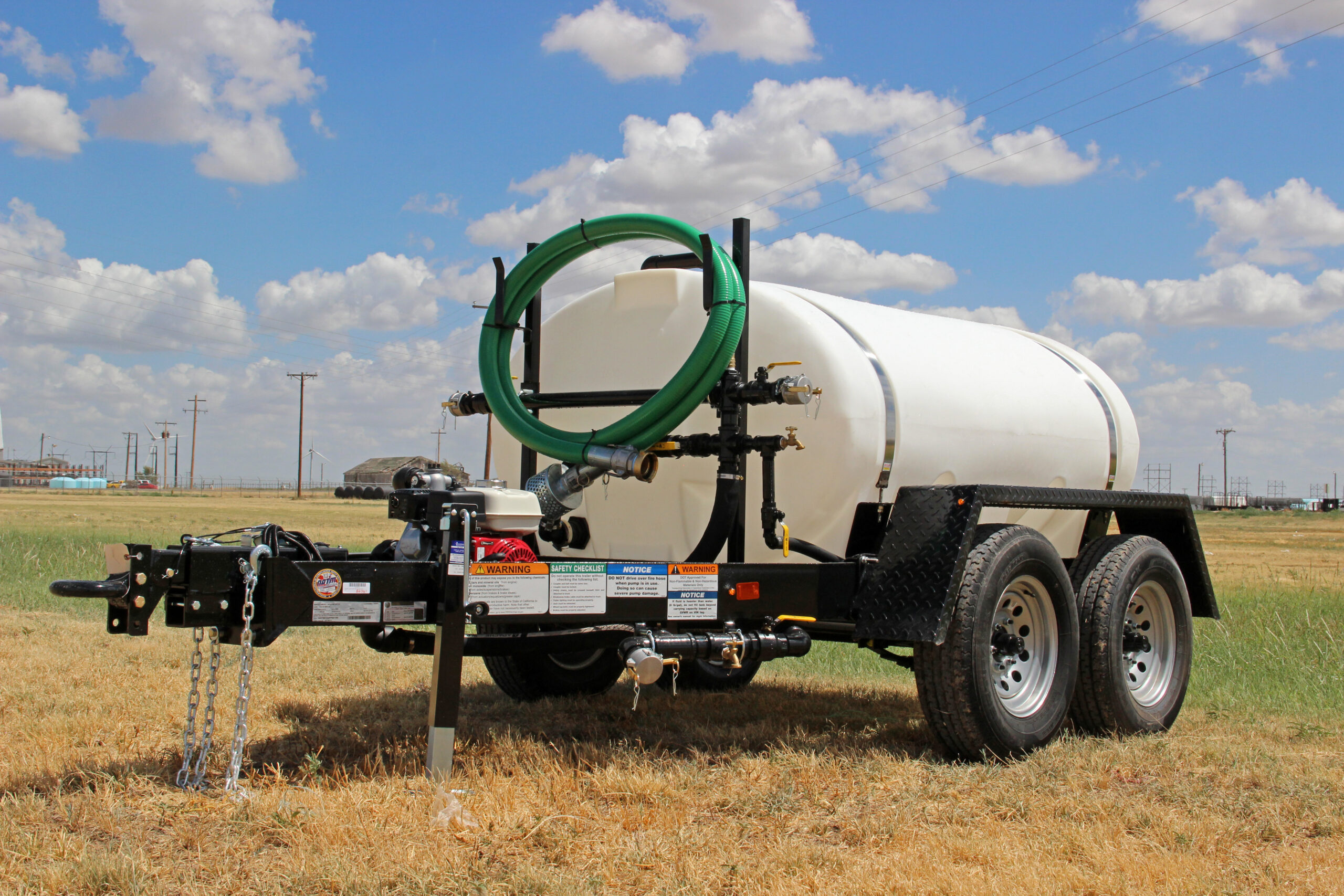 550 gallon water tank trailer