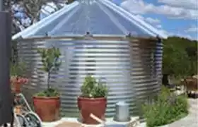 Corrugated Steel Tank with a roof