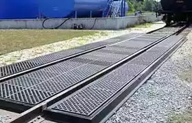 Ultra Track Pan installed on rail lines