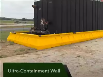 Video of the Ultra Modular Spill containment wall